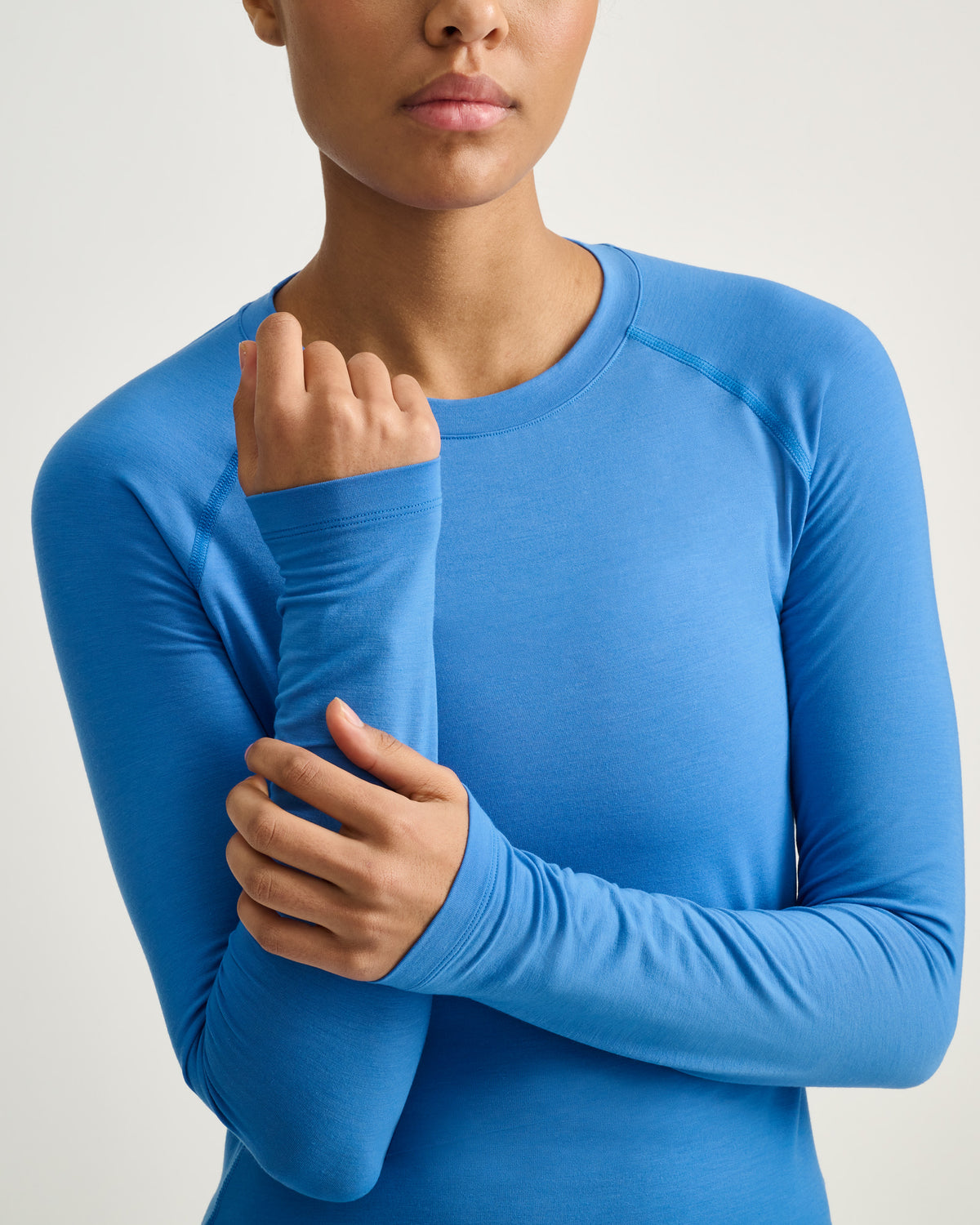 Women's training longsleeve #color_blue-blaze
