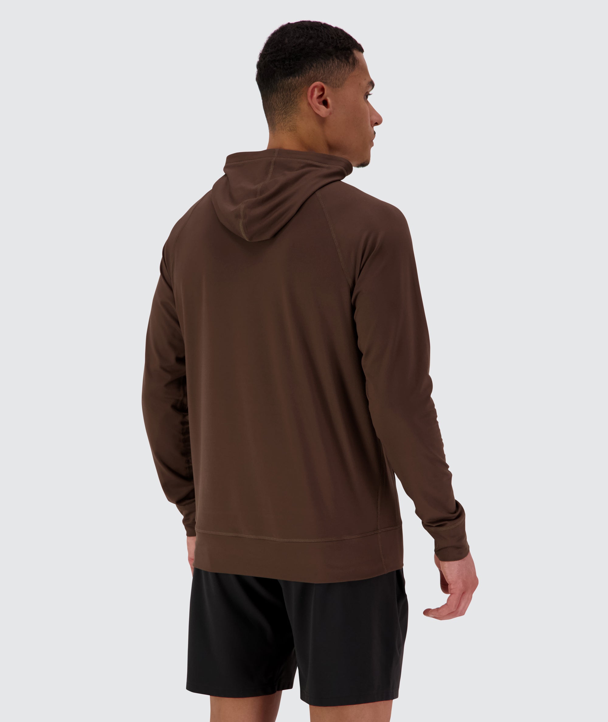 Men's comfortable sport hoodie #color_coffee-bean