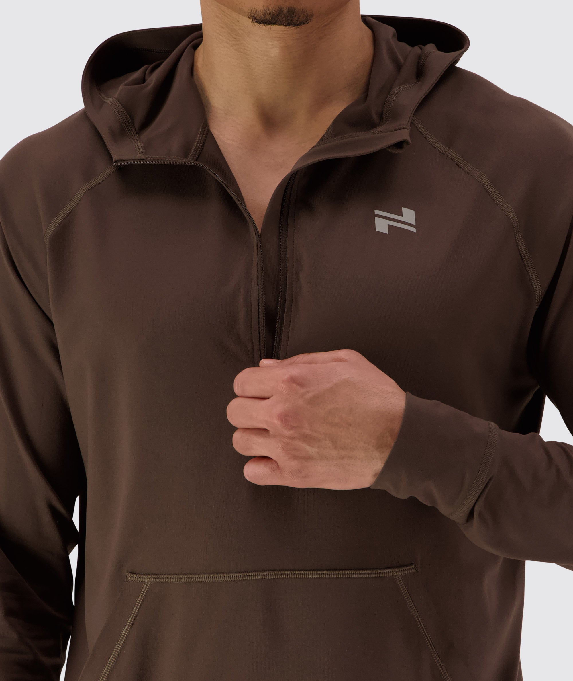 Men's comfortable sport hoodie #color_coffee-bean