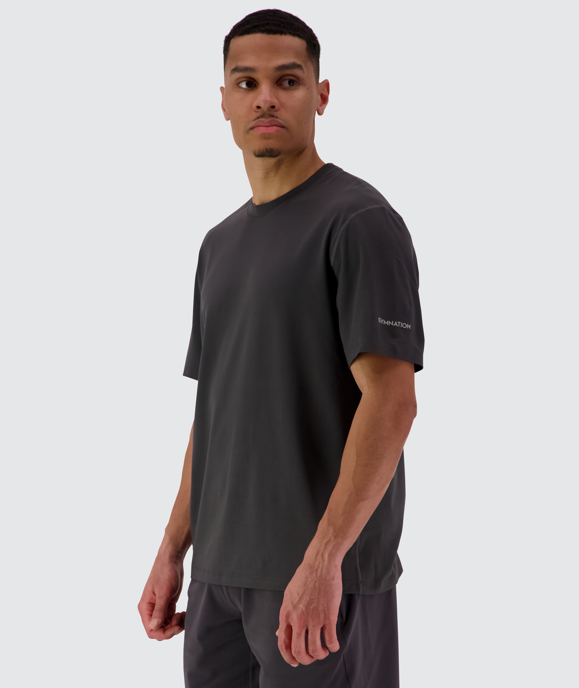 Gymnation ComfyKnit training T-Shirt - Unisex #color_gravel-grey