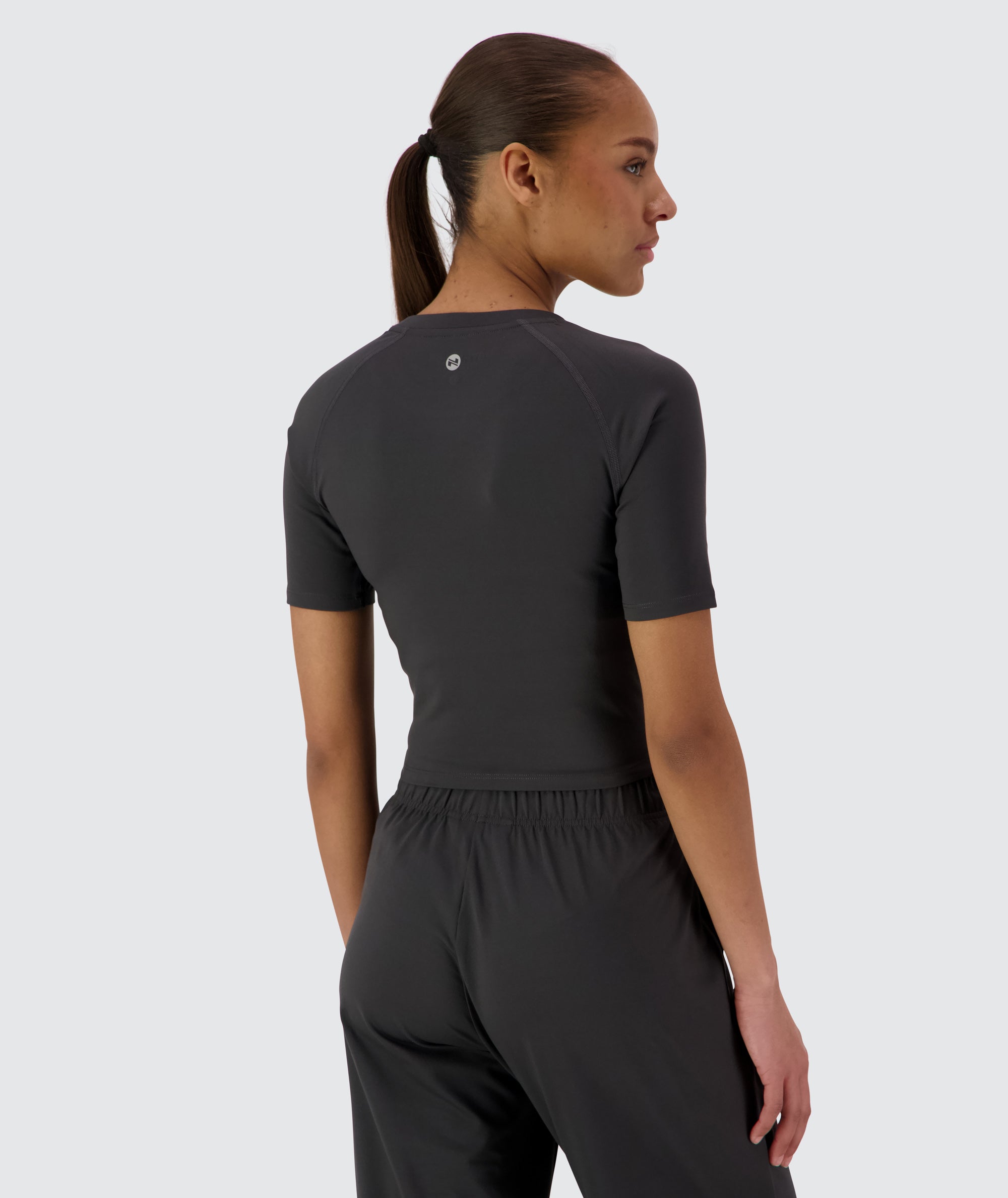 Gymnation Cropped ComfyKnit Tee #color_gravel-grey