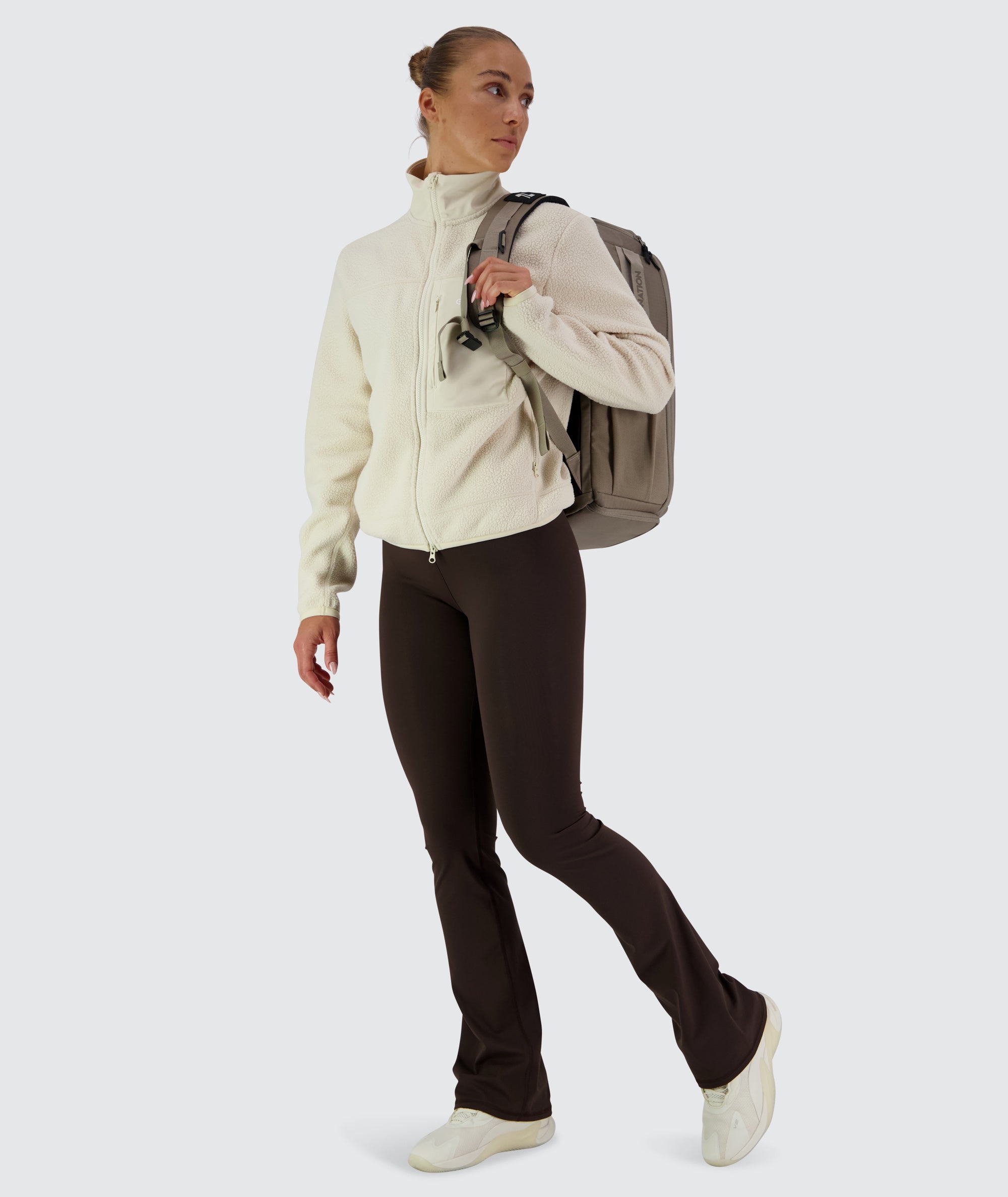EveryForm Flare Tights #color_moody-espresso
