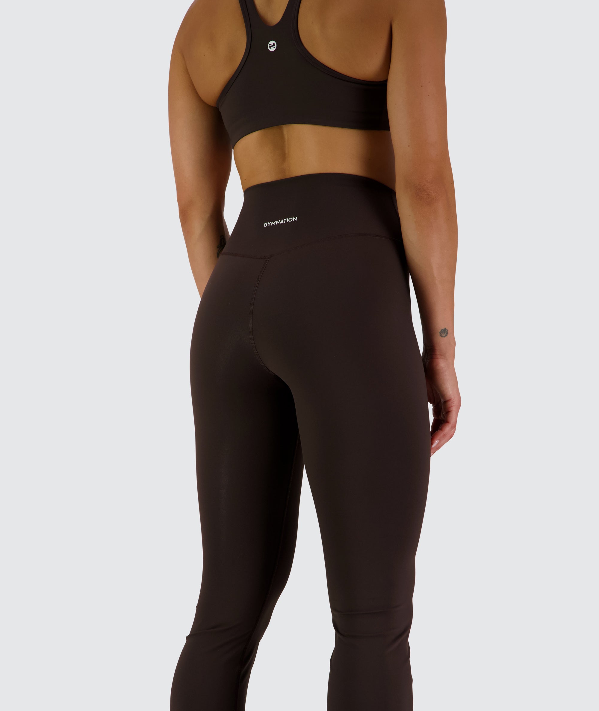 EveryForm Flare Tights #color_moody-espresso