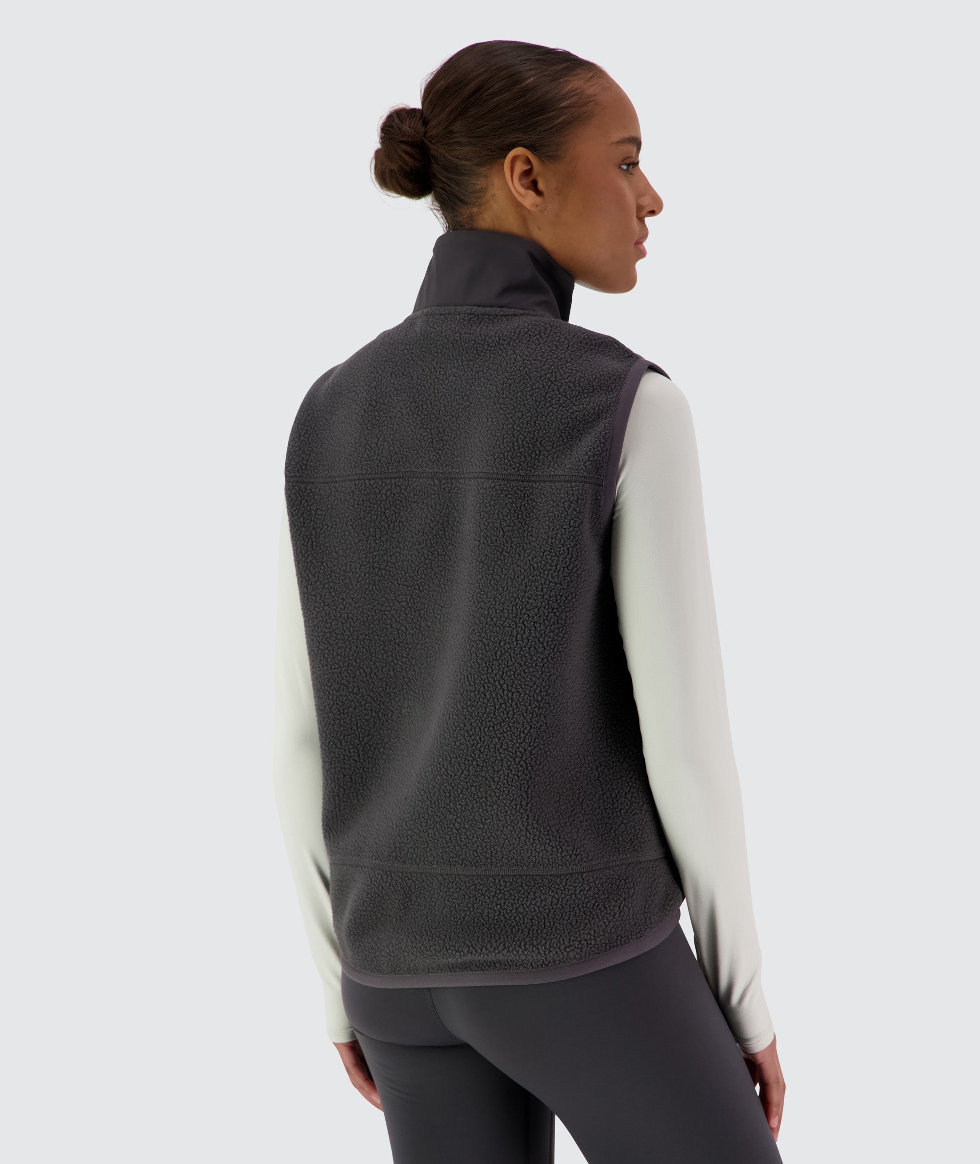 Gymnation Pile Vest Unisex #color_gravel-grey