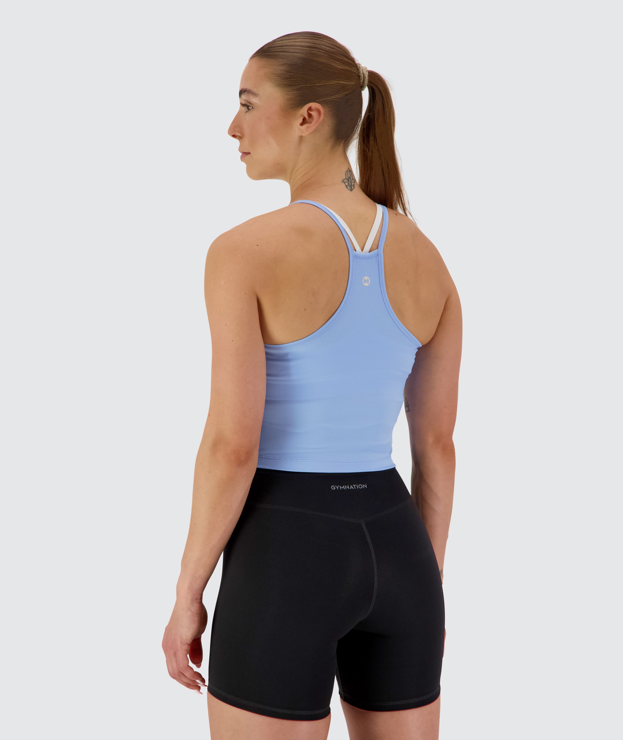 strappy ribbed crop top #color_blue-babe