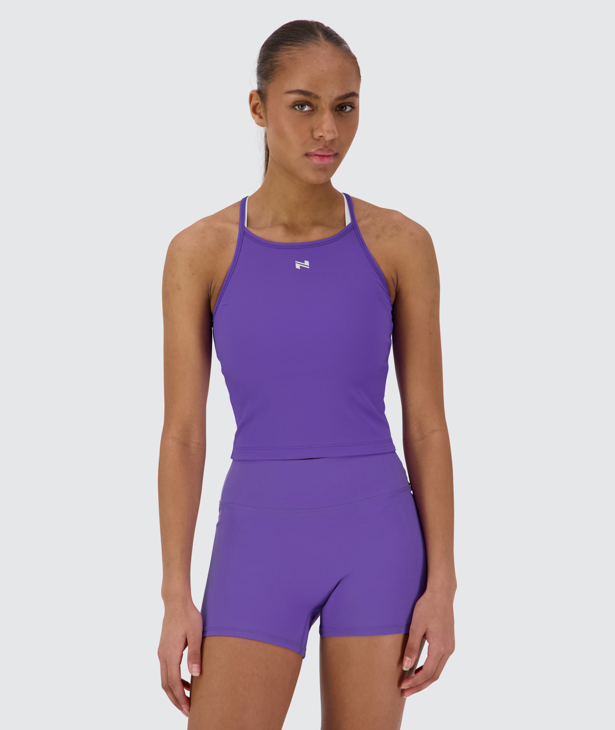 strappy ribbed crop top, Model 167 cm / size XS #color_violet-vibe