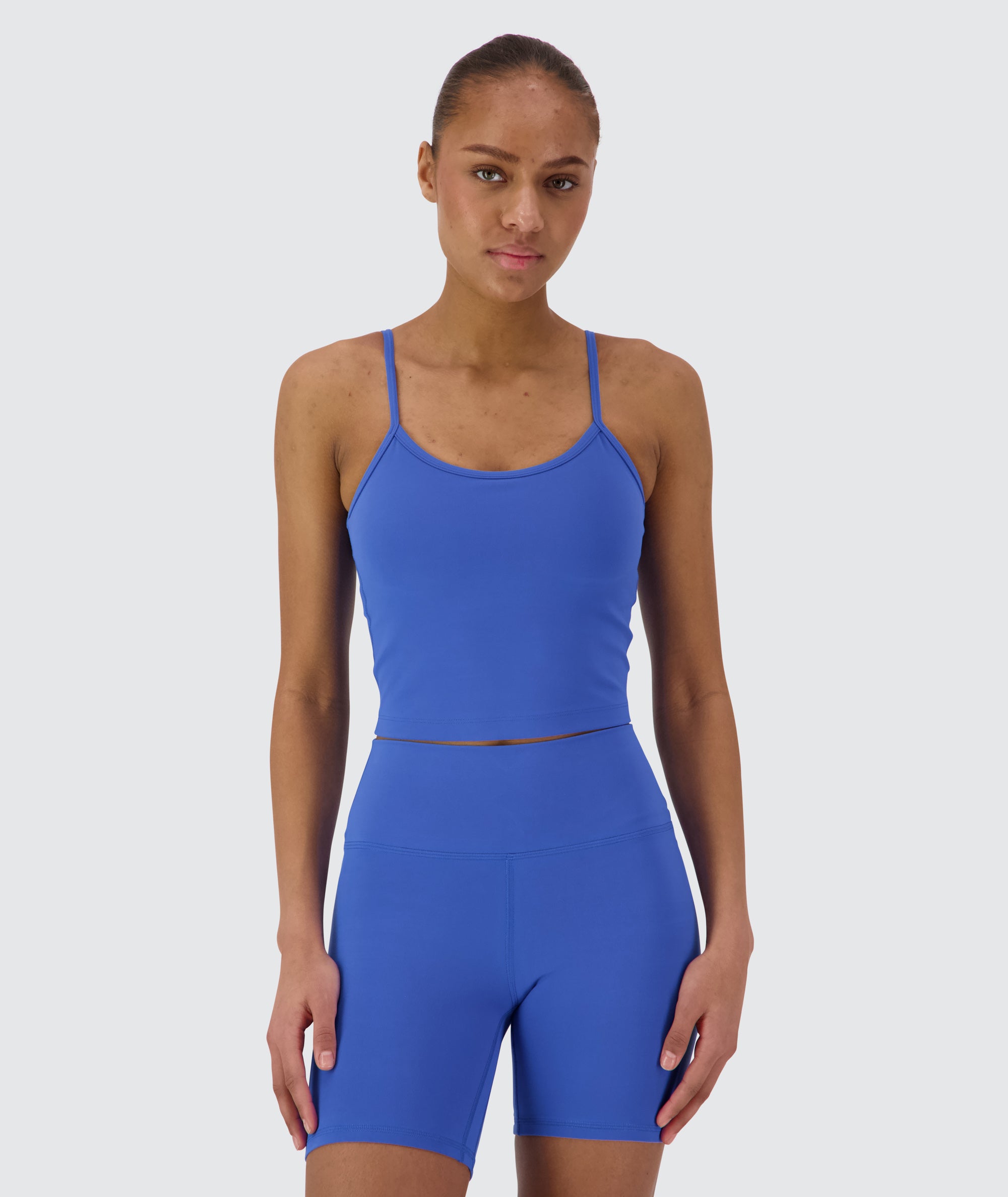 Supersoft bra top, Model 167 cm / size S #color_blue-blaze