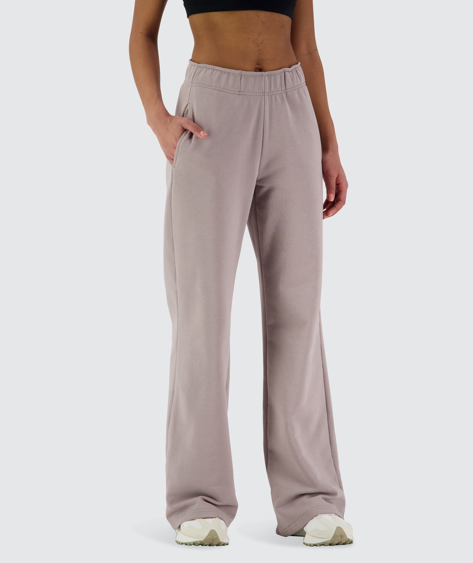 Women Wideleg Sweatpants #color_sand