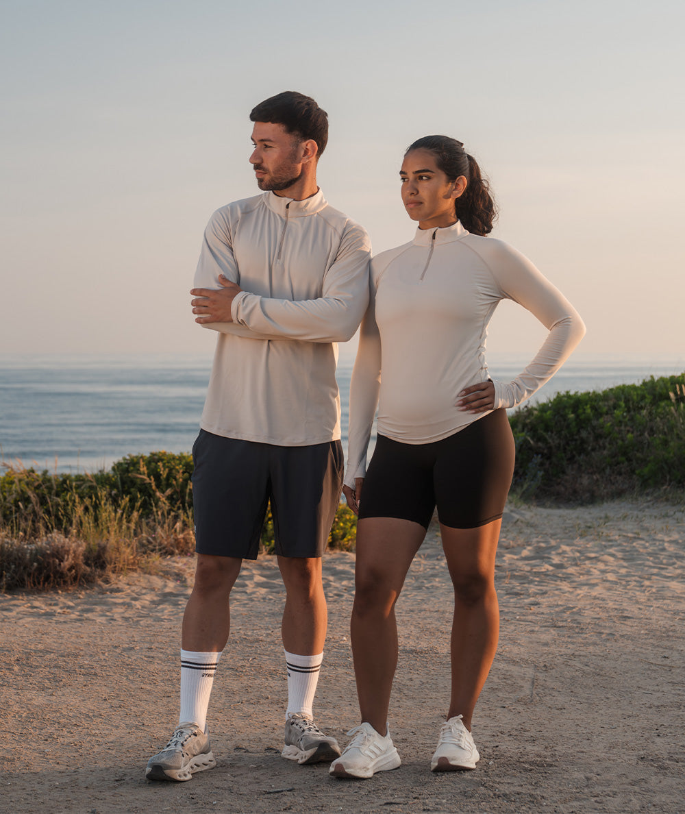 ComfyKnit men's HalfZip #color_fog