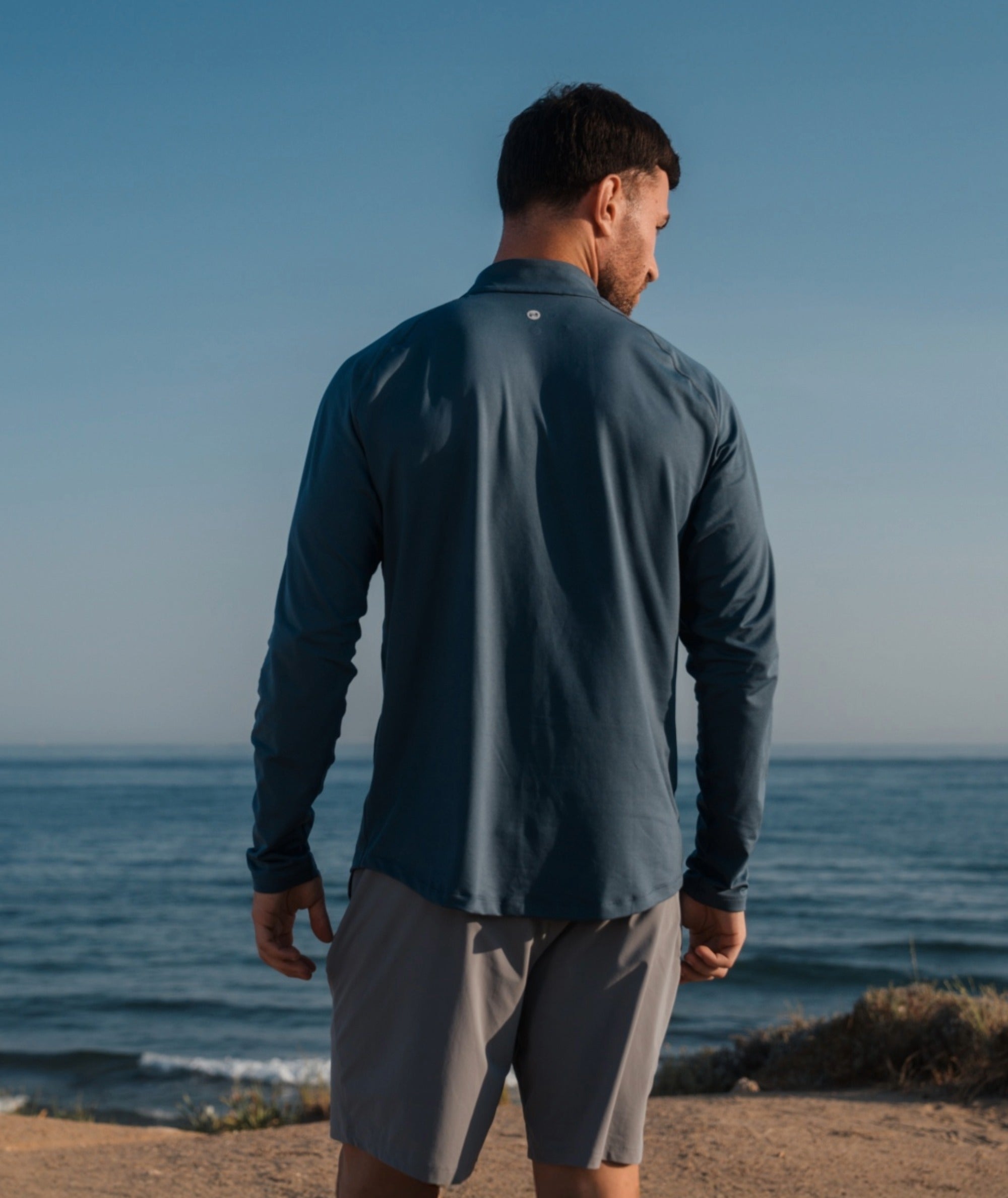 ComfyKnit men's HalfZip #color_dusty-navy