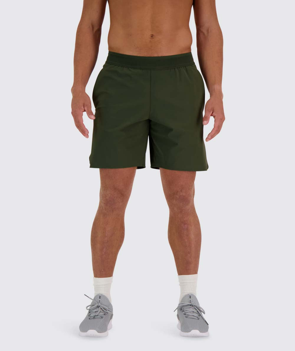 performance shorts#color_army-green