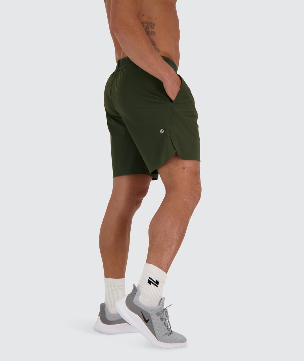 performance shorts#color_army-green