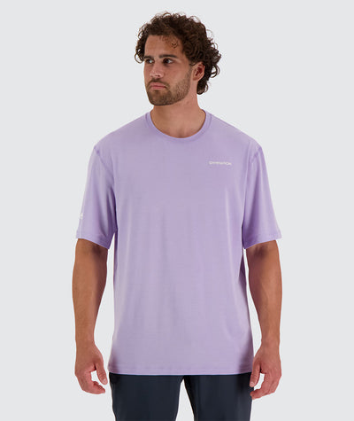 Lavender men's oversize training t-shirt#lavender