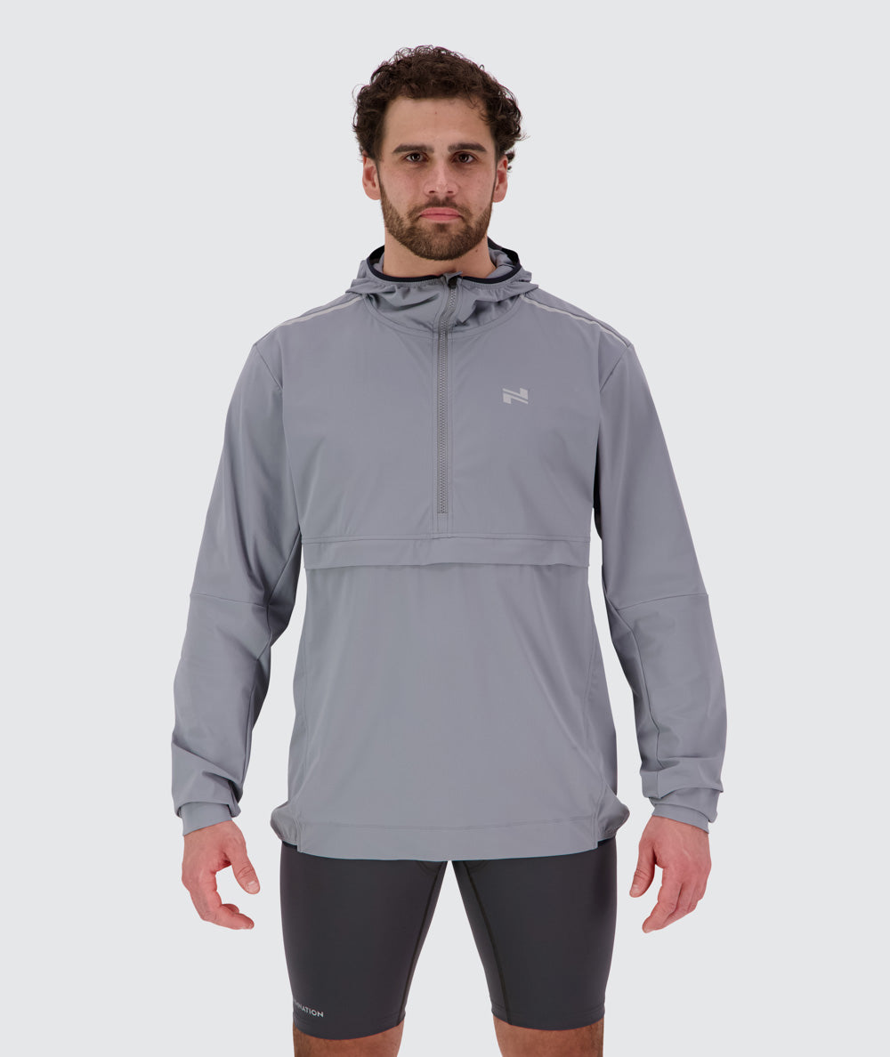 The Best Training Anorak, Model 179 cm / Size L #colour_light-grey