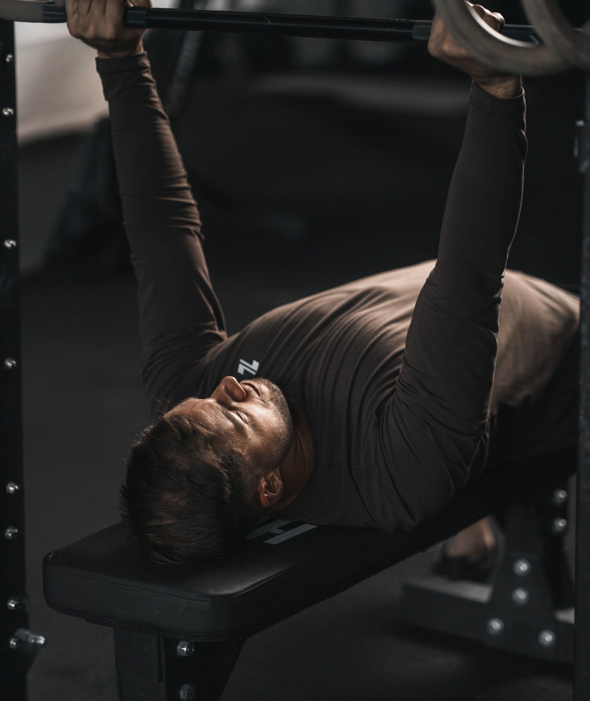 Men's Training Longsleeve #color_coffee-bean