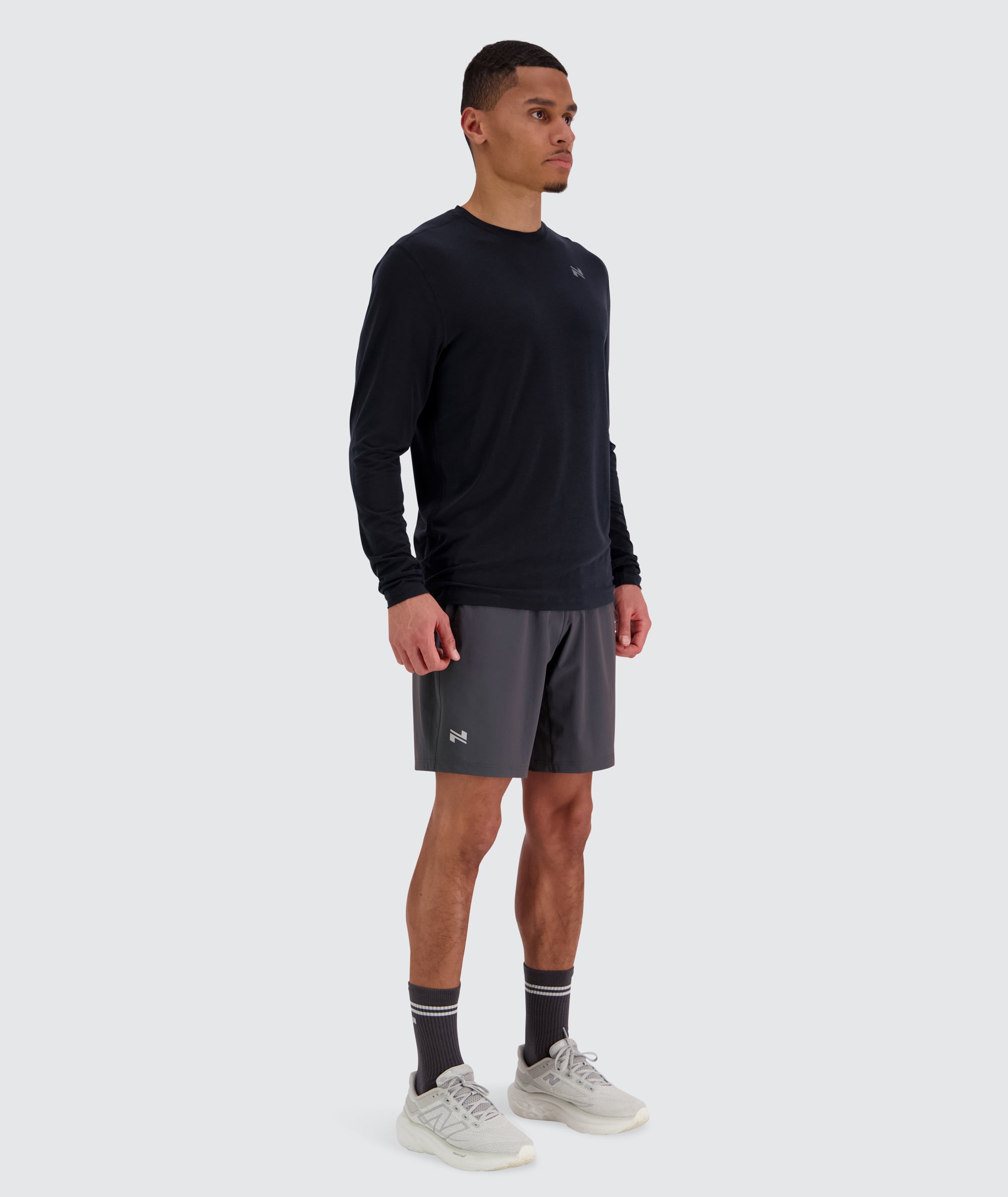 Men's Training Shorts #color_gravel-grey