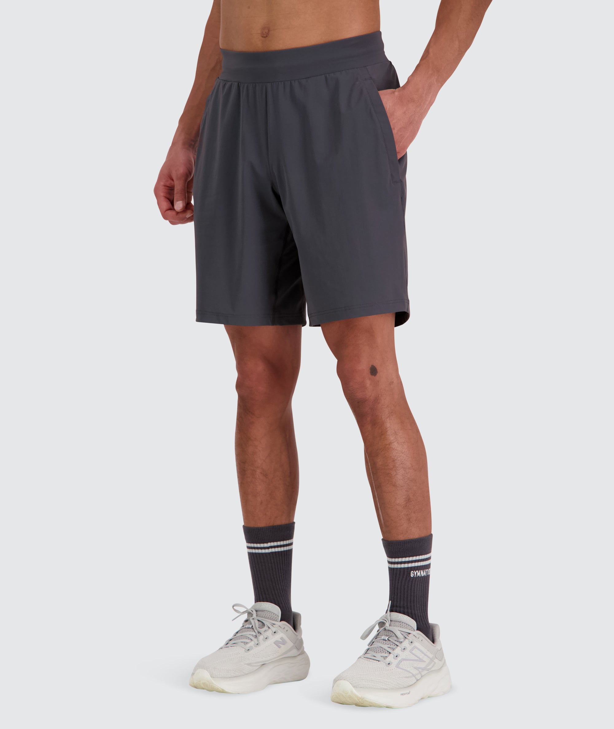 Men's Training Shorts #color_gravel-grey
