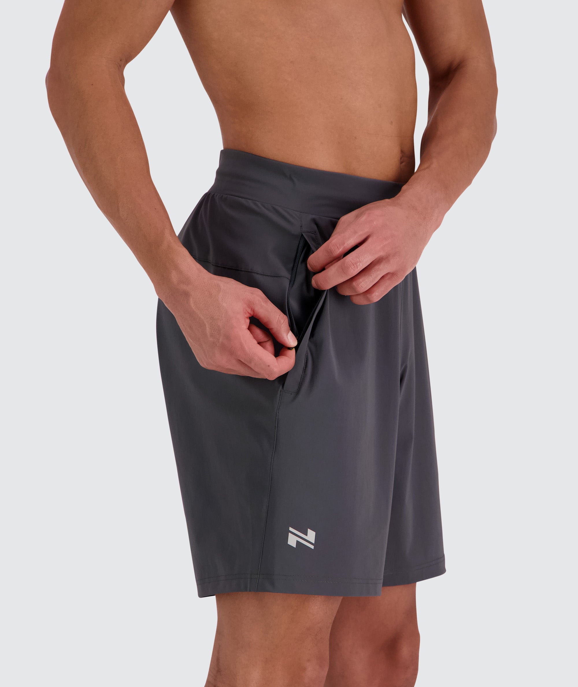 Men's Training Shorts #color_gravel-grey