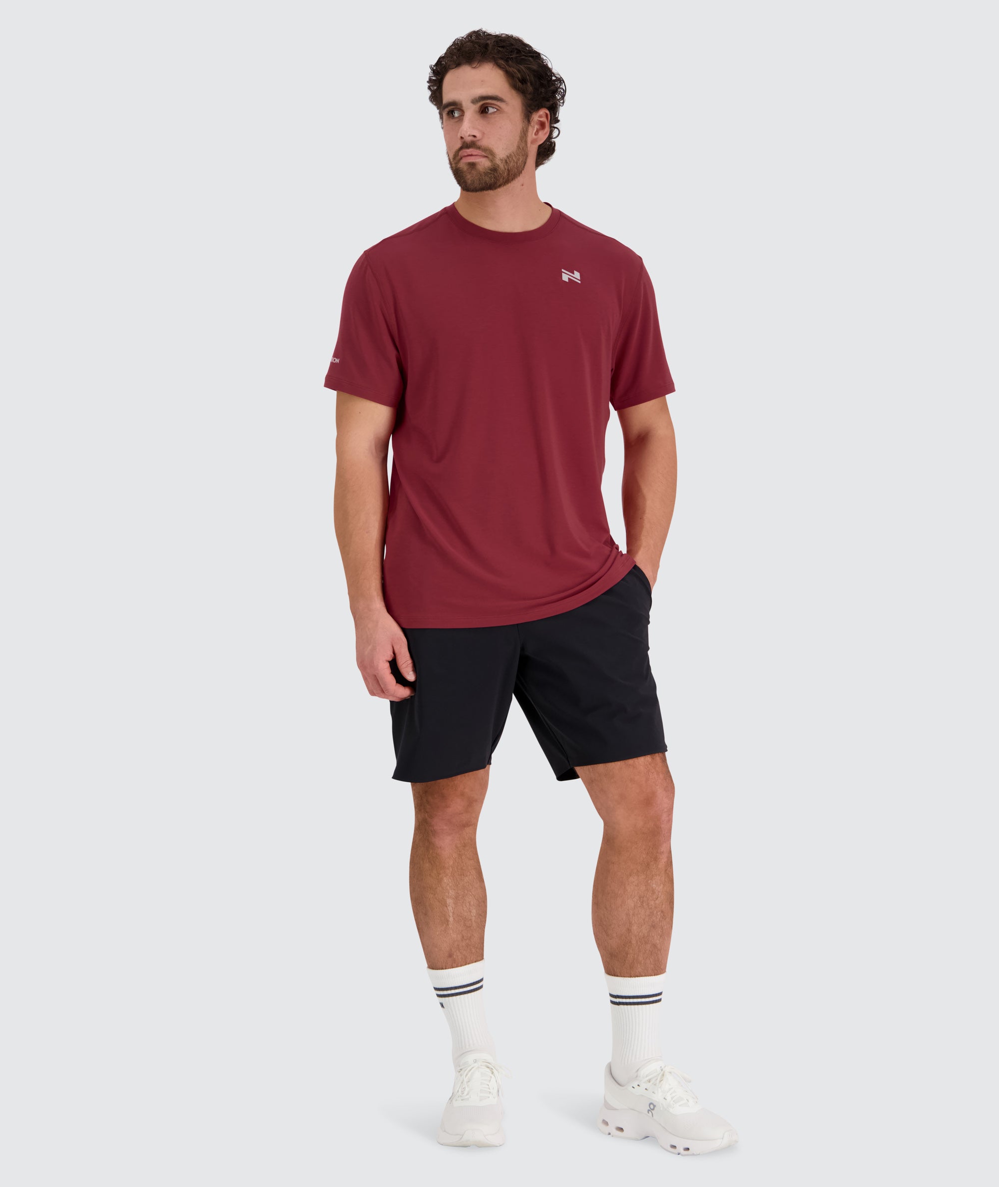 Bestseller Men's Training T-Shirt #color_garnet-red