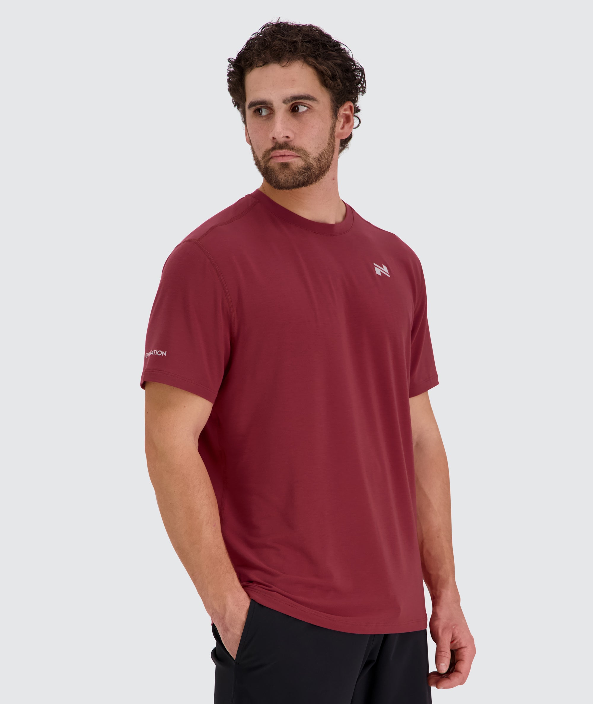 Bestseller Men's Training T-Shirt #color_garnet-red