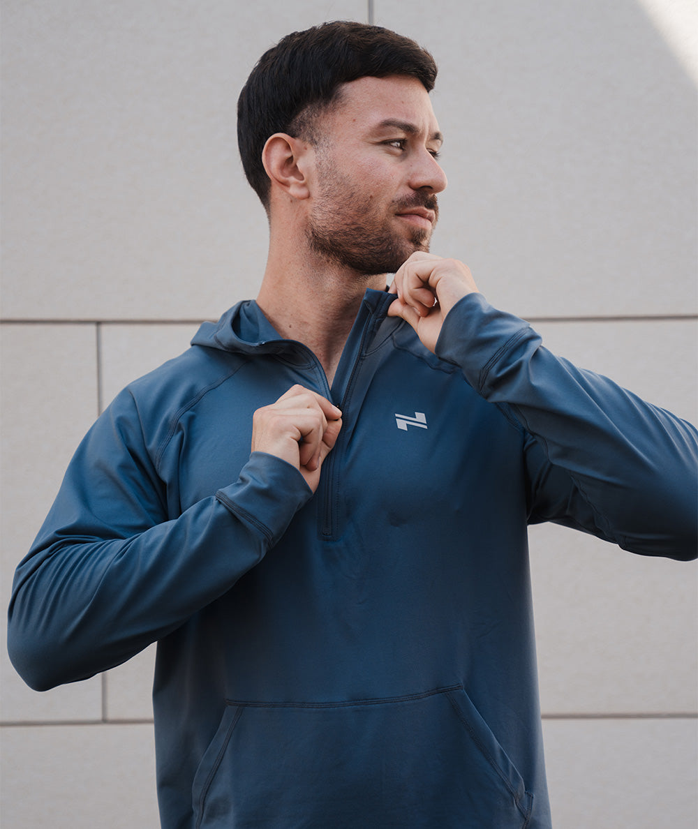 ComfyKnit men's hoodie #color_dusty-navy