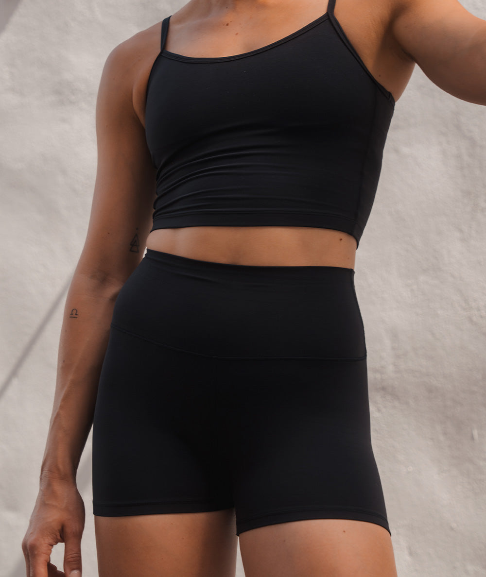 Short supersoft shorts, Model 176 cm / size S#color_black