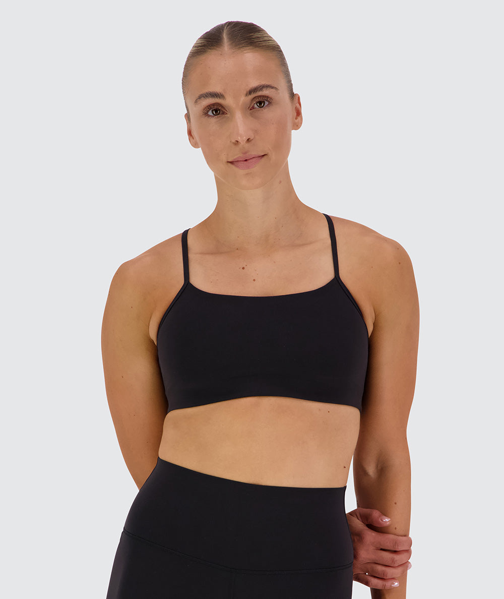 SuperSoft Sports Bra, Model 176 cm / size S#color_black