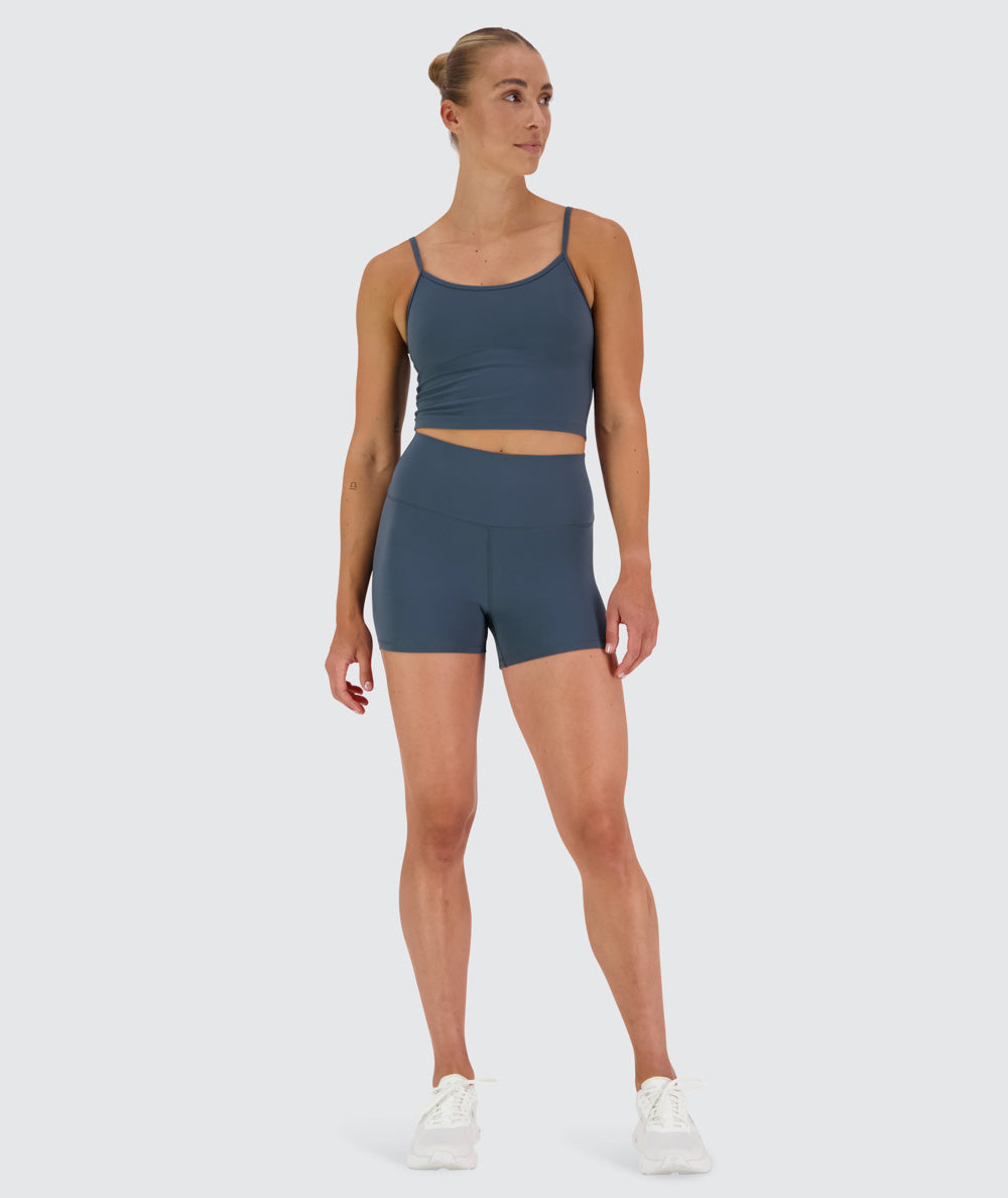 Supersoft bra top, Model 176 cm / size S#color_dusty-navy