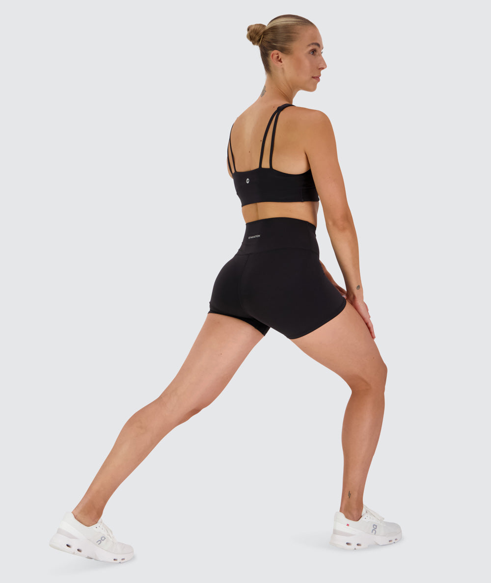 Supersoft V-neck Bra, Model 176 cm / size S#color_black