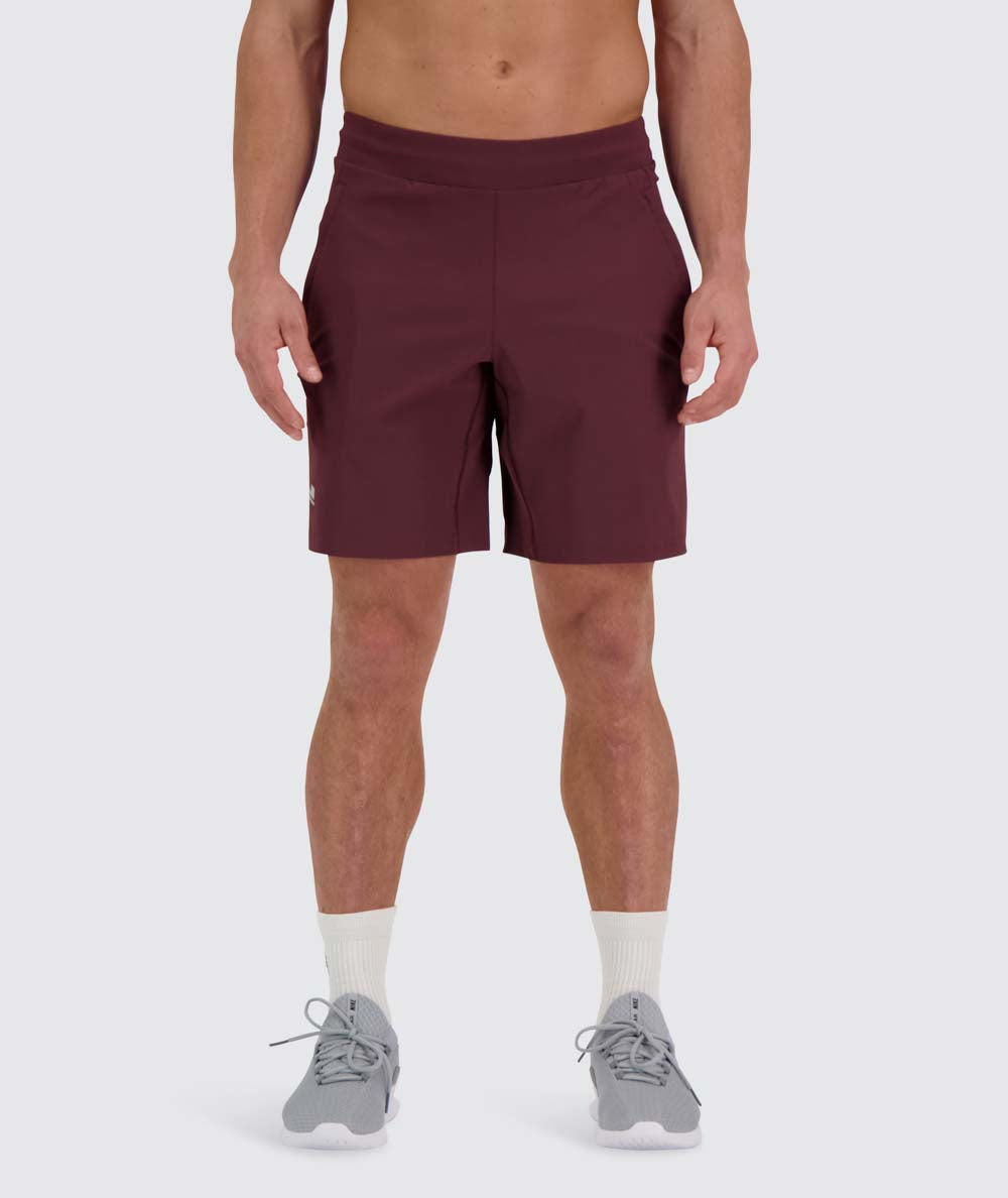 Men's Training Shorts #color_wine-red 
