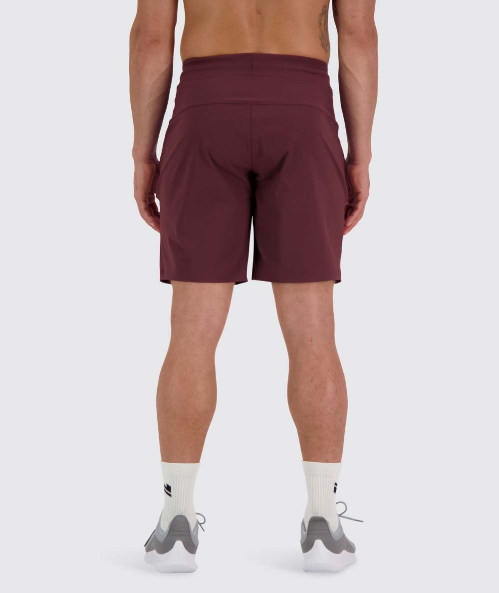 Men's Training Shorts #color_wine-red 