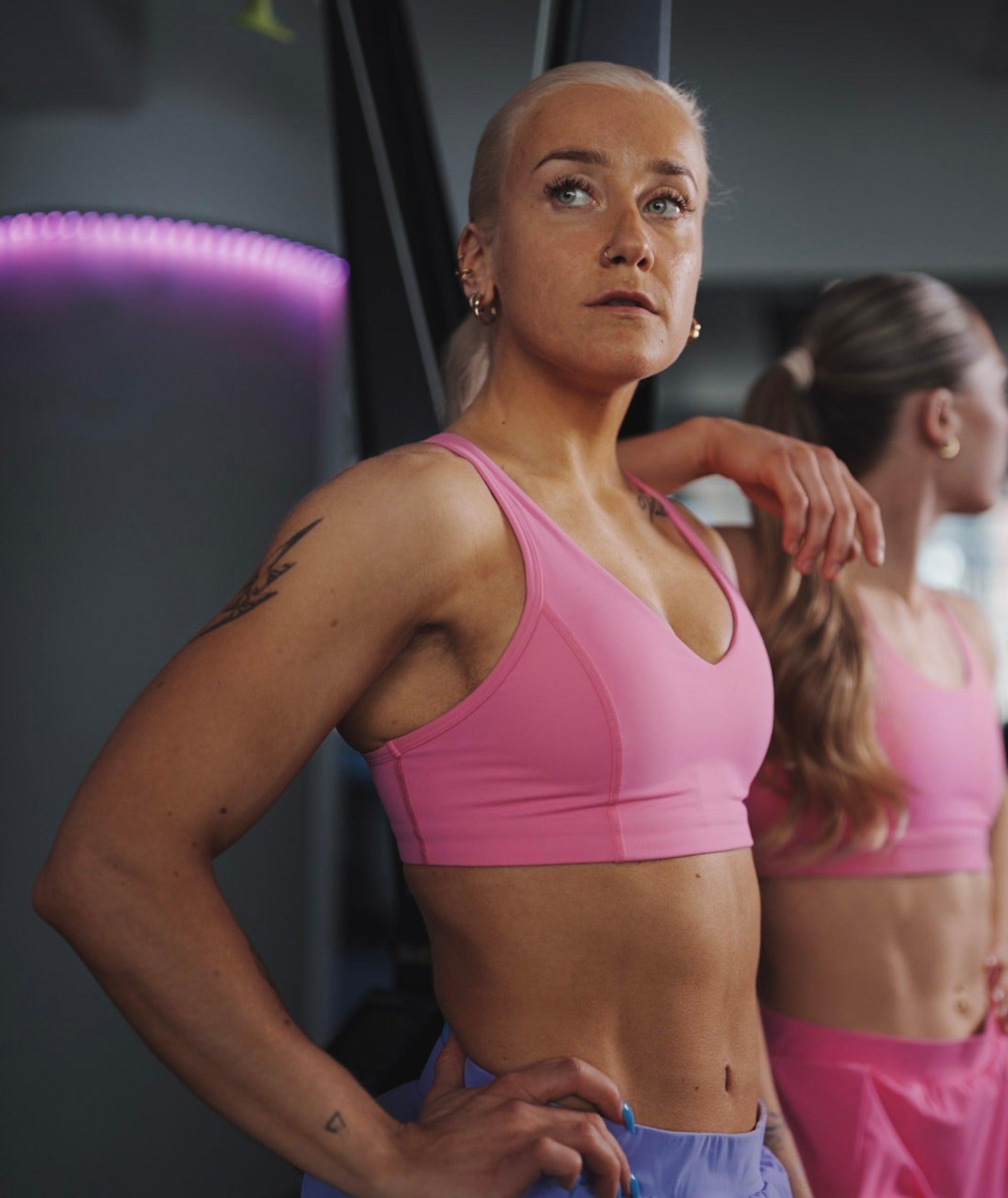 EveryForm V-Neck Sports Bra #color_candy-pink
