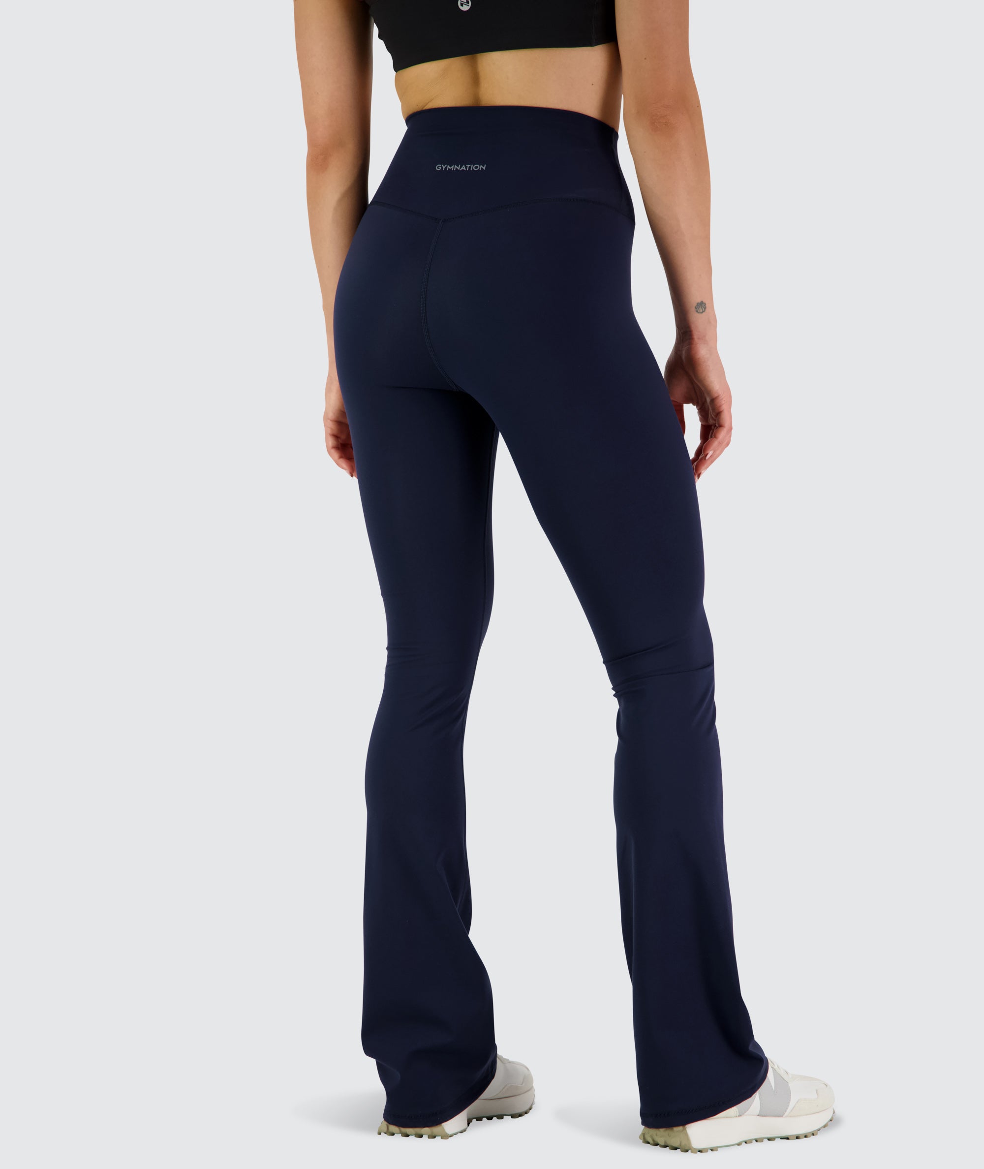 Women's Flared Everyday Tights Dark Navy, Model 176 cm / size S#color_dark-navy