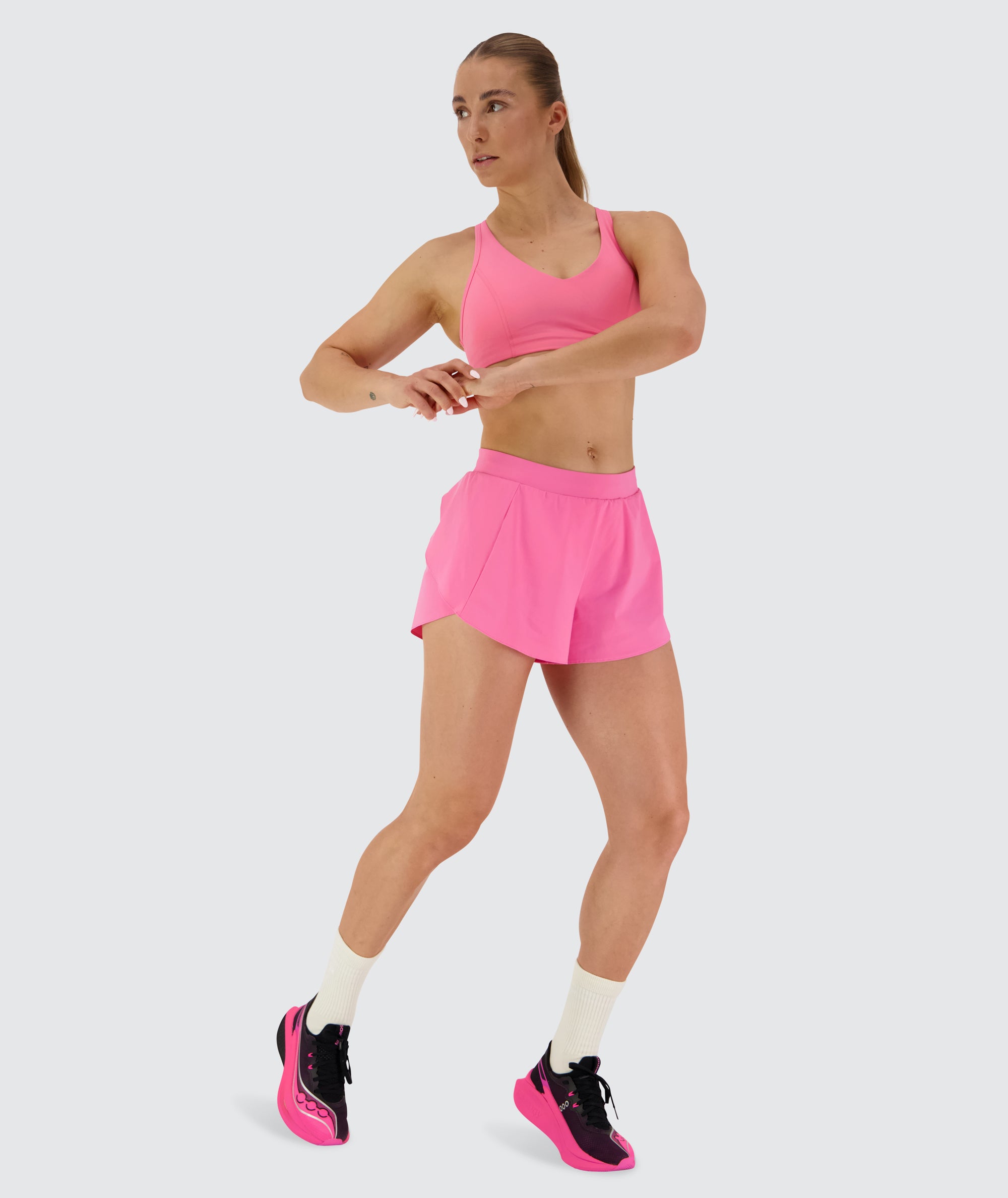 Women's Hybrid Elite Shorts #color_candy-pink