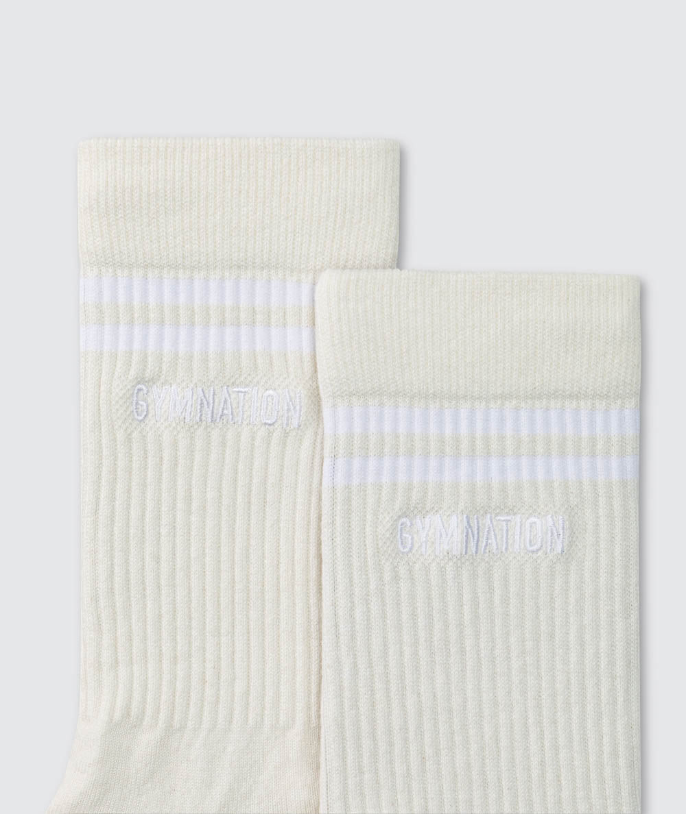 Gymnation Socks#color_off-white