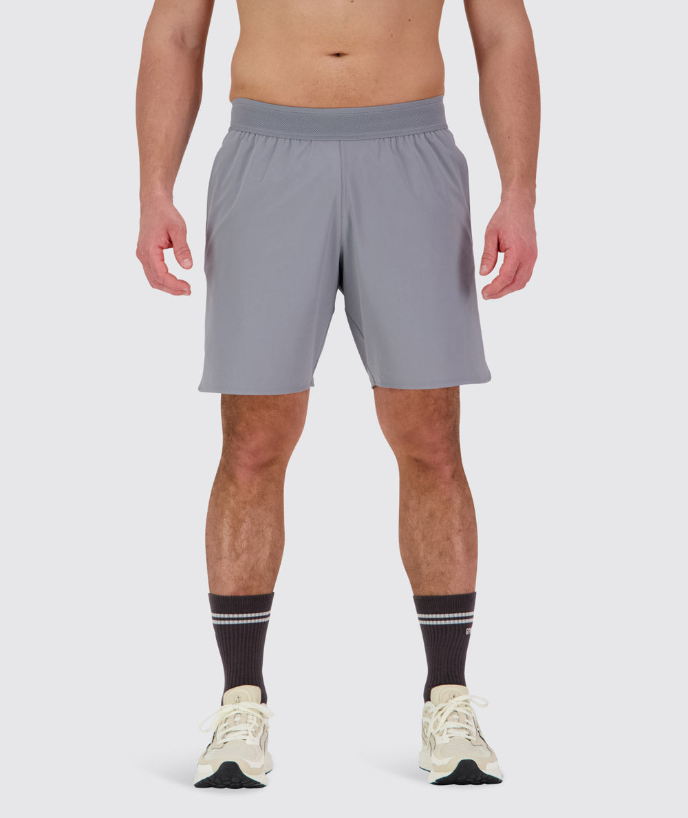 Men's performance shorts, Model 179 cm / size M#color_light-grey