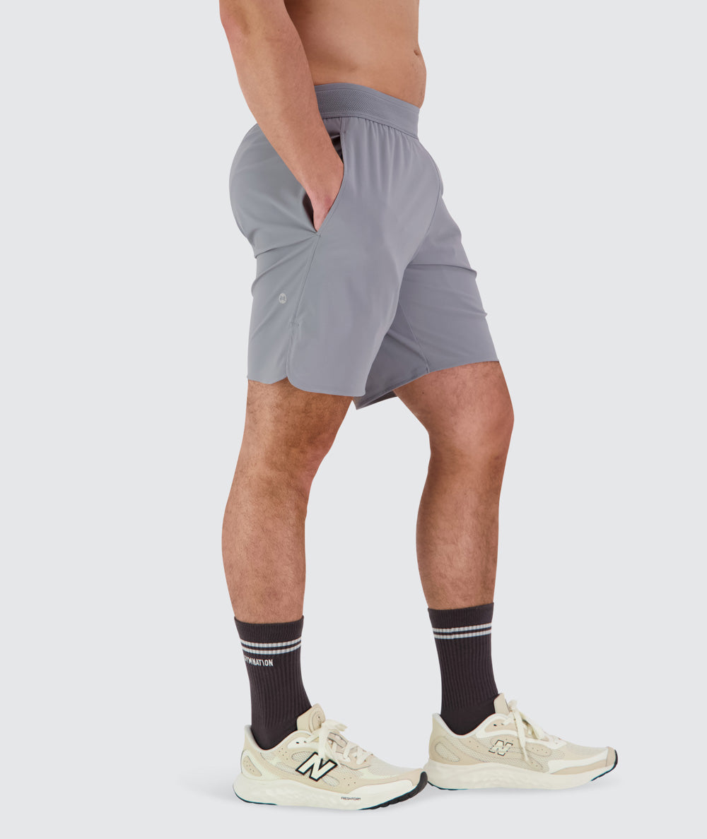 Men's performance shorts#color_light-grey