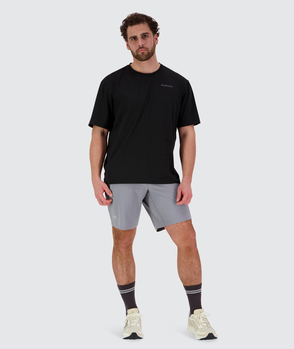 Men's training shorts#color_light-grey