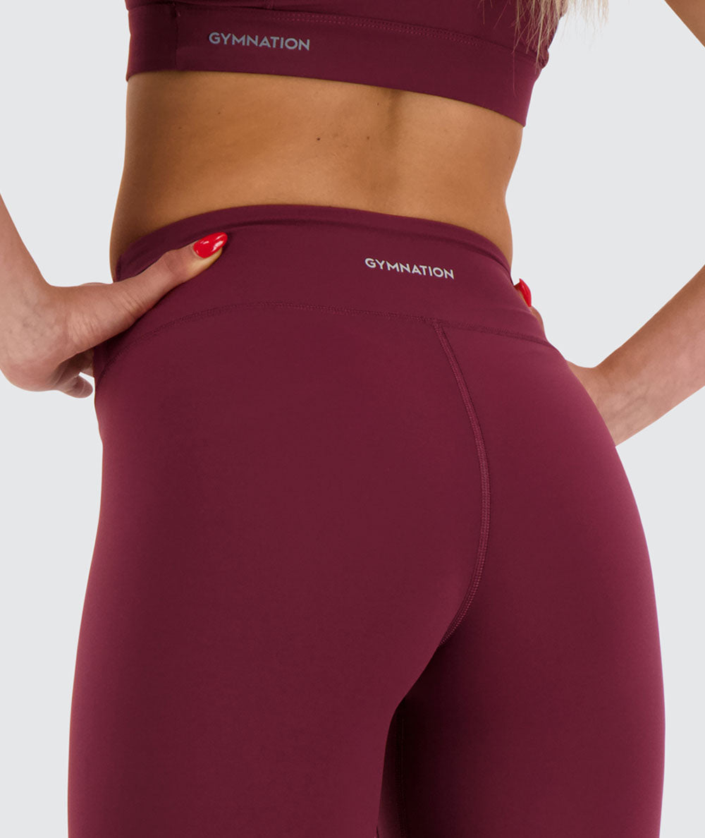 mid-waist#wine red