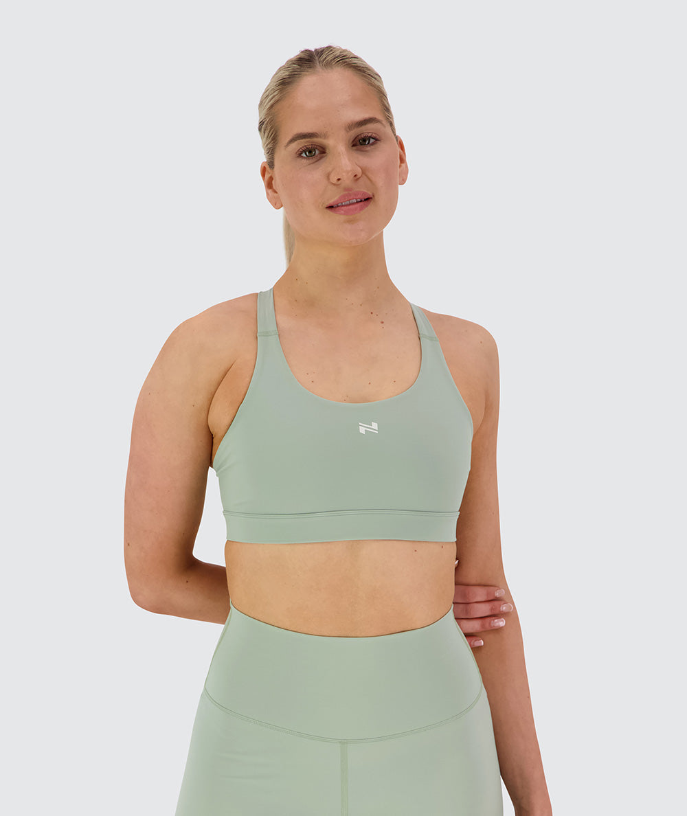 Performance sports bra, Model 173 cm / size S#color_pistachio