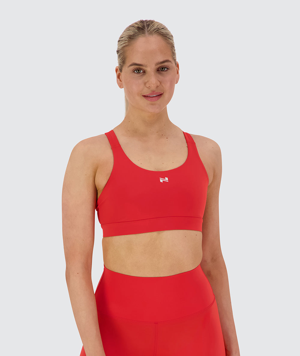 Performance sports bra, Model 173 cm / size S#color_candy-red