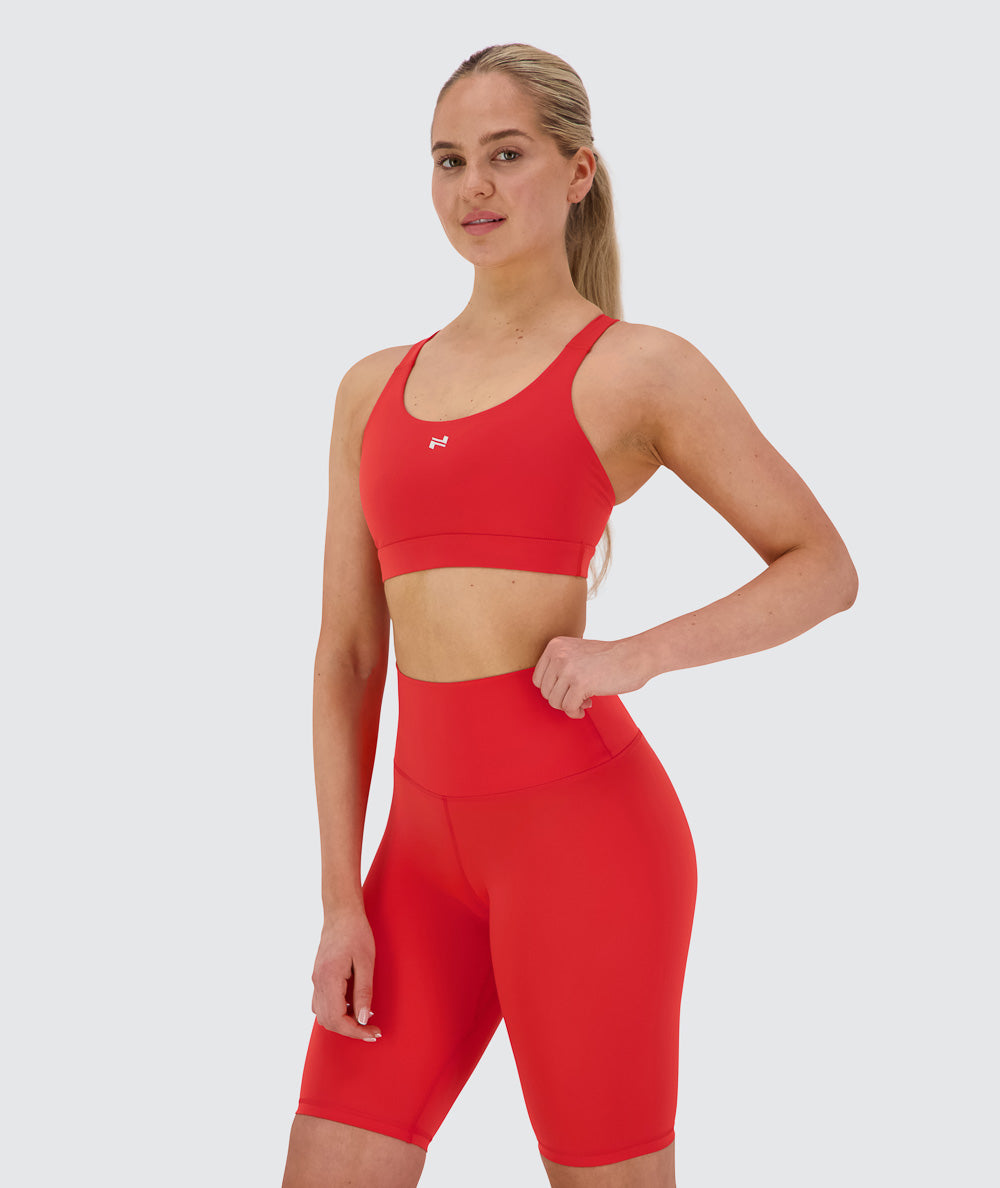 Performance sports bra, Model 173 cm / size S#color_candy-red