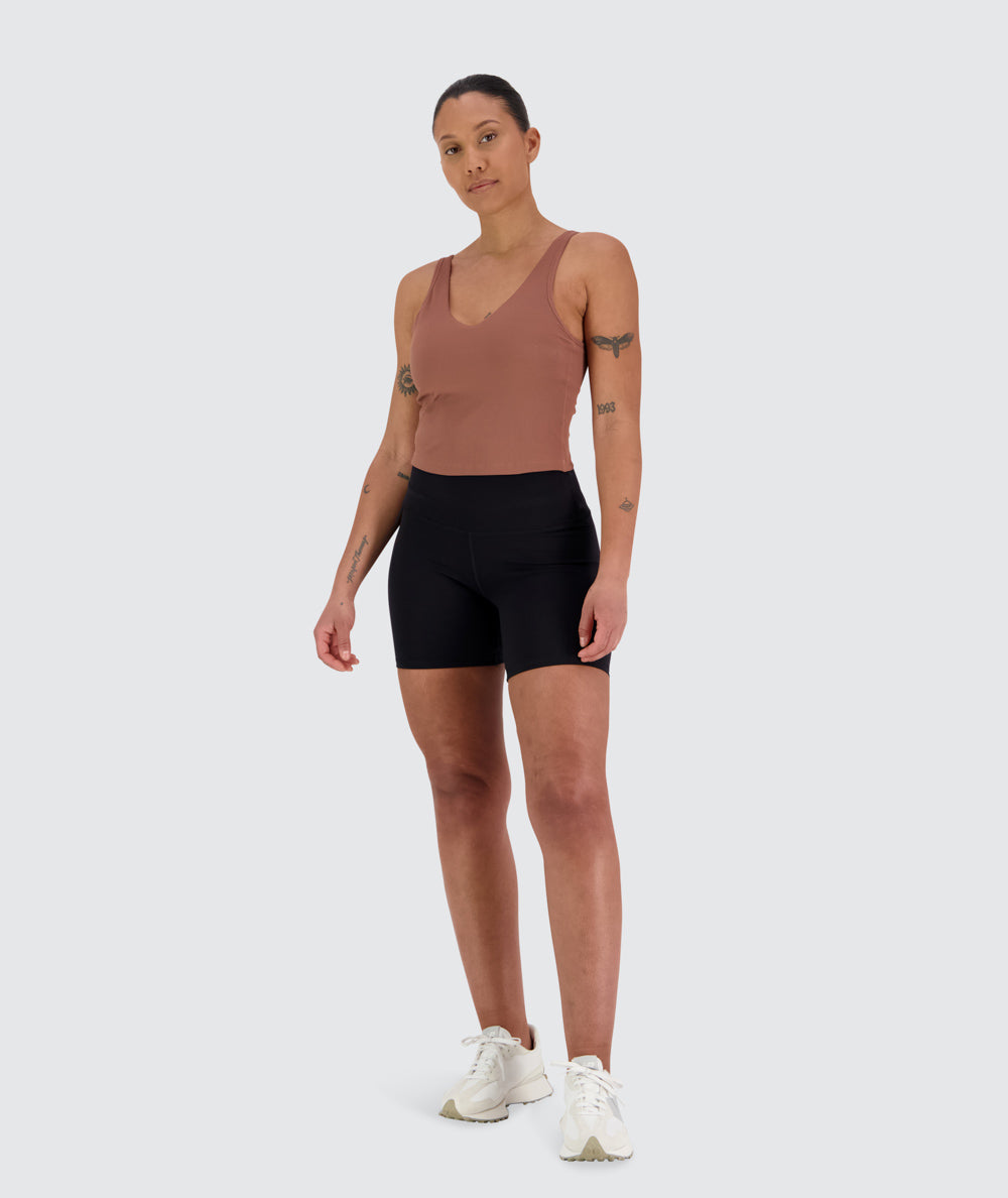 Women's ribbed bra top #color_brick