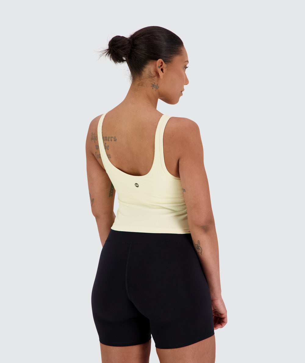 Women's ribbed bra top #color_off-white