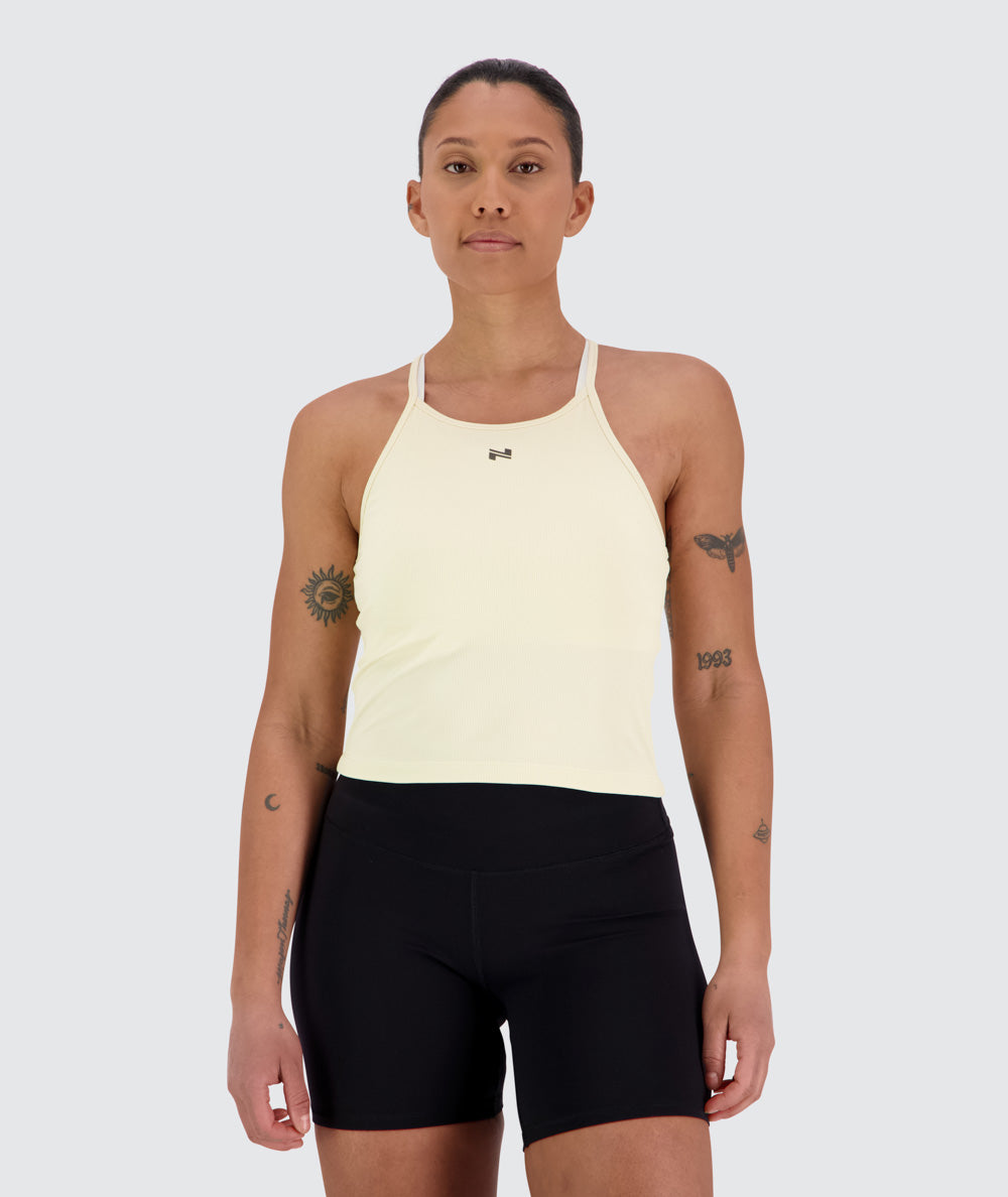 strappy ribbed top, Model 170 cm / size S#color_off-white