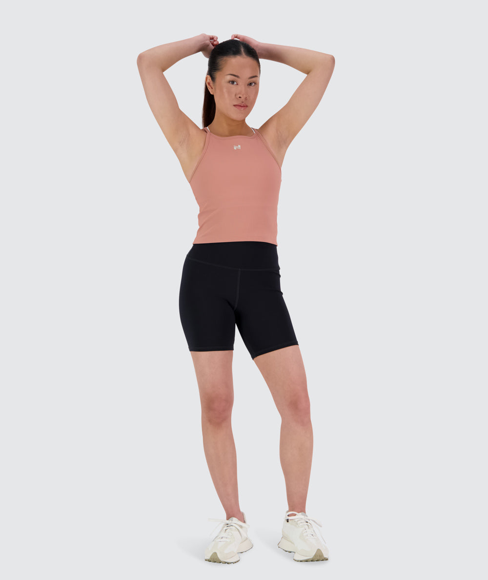 strappy ribbed top#color_mauve-pink