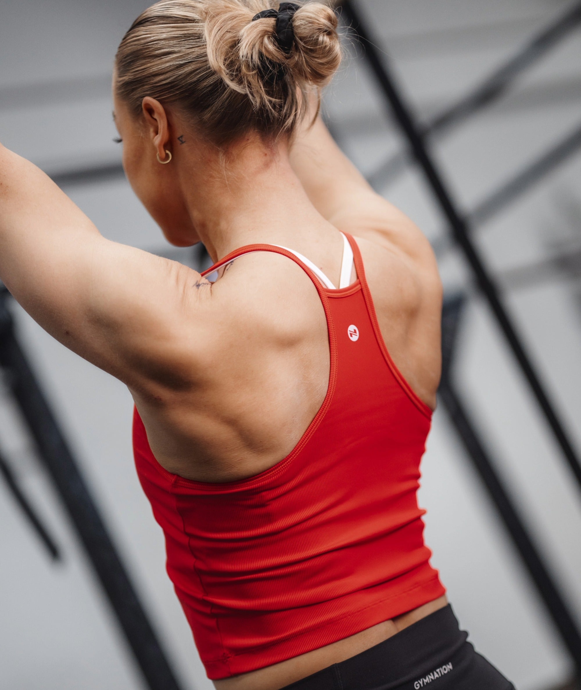 Women's Strappy Top #color_candy-red