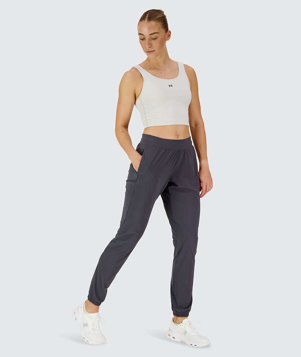 Women's Active Joggers for sports, Model 176 cm / size S#color_dark-grey
