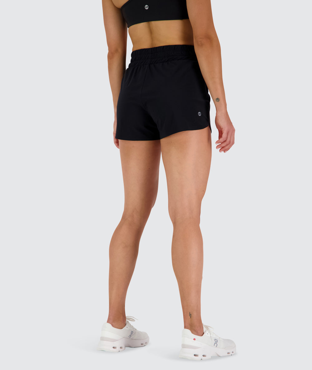 Women's shorts for running#color_black