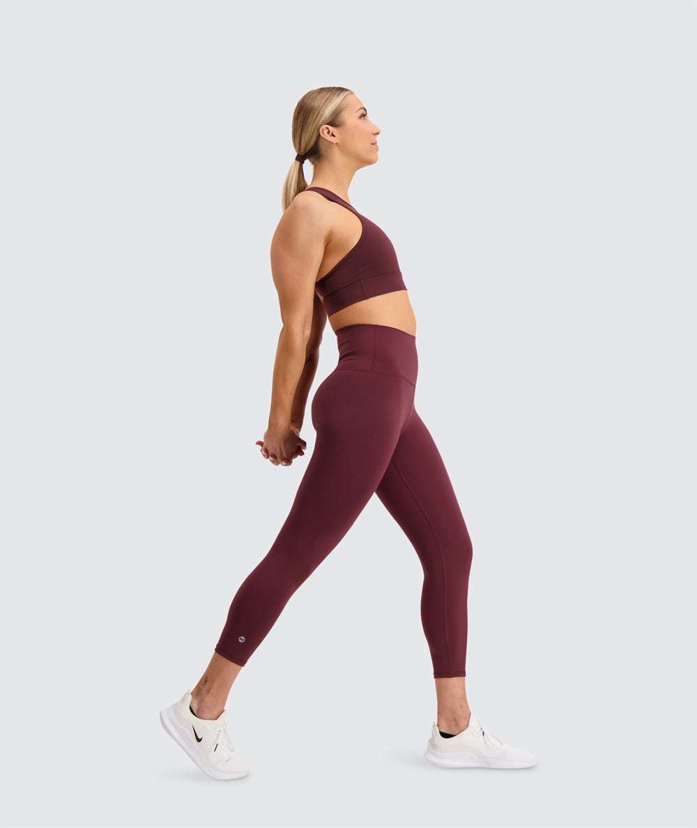 YHWW Leggings,Sport Gym Fitness 7/8 Length Leggings Women Bare Matte Soft  Workout Training Yoga Pants Tights 10 Lavender : : Fashion